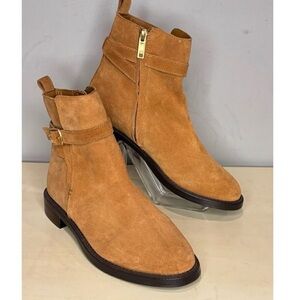 Sam Edelman Nolynn Brown Suede Bootie 8 1/2 M